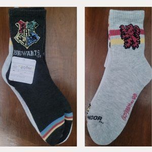 Harry Potter Socks Lot of 3 Brand New with Tags Quidditch Gryffindor Hogwarts